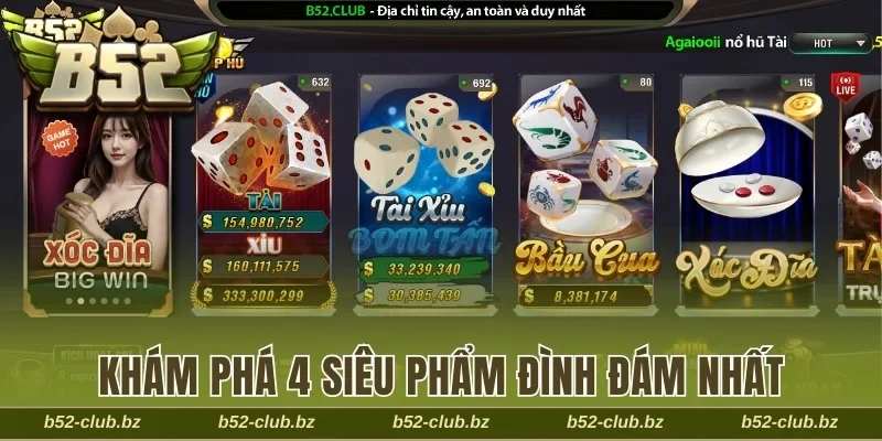 Khám phá 4 siêu phẩm đình đám nhất