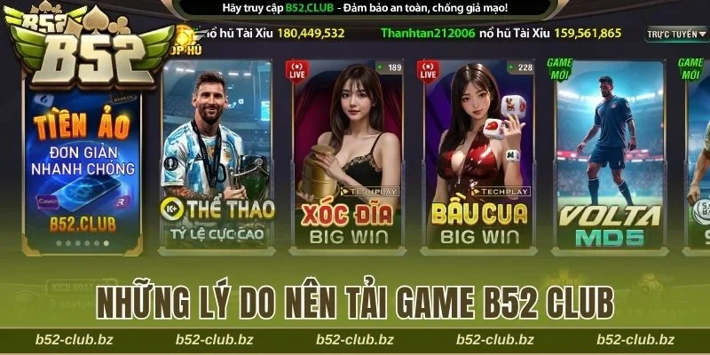 Lợi ích khi lựa chọn chơi game trên app B52 Club