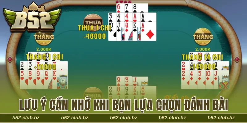 Lưu ý cần nhớ khi bạn lựa chọn đánh bài online