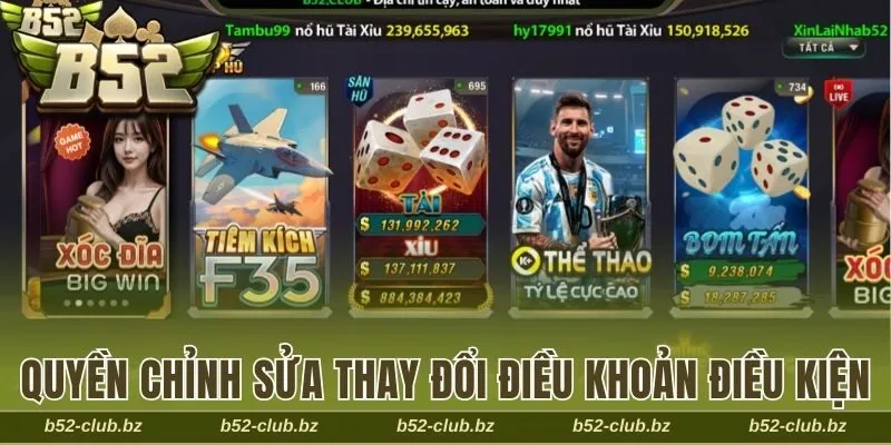 Thương hiệu có quyền chỉnh sửa và thay đổi điều khoản điều kiện